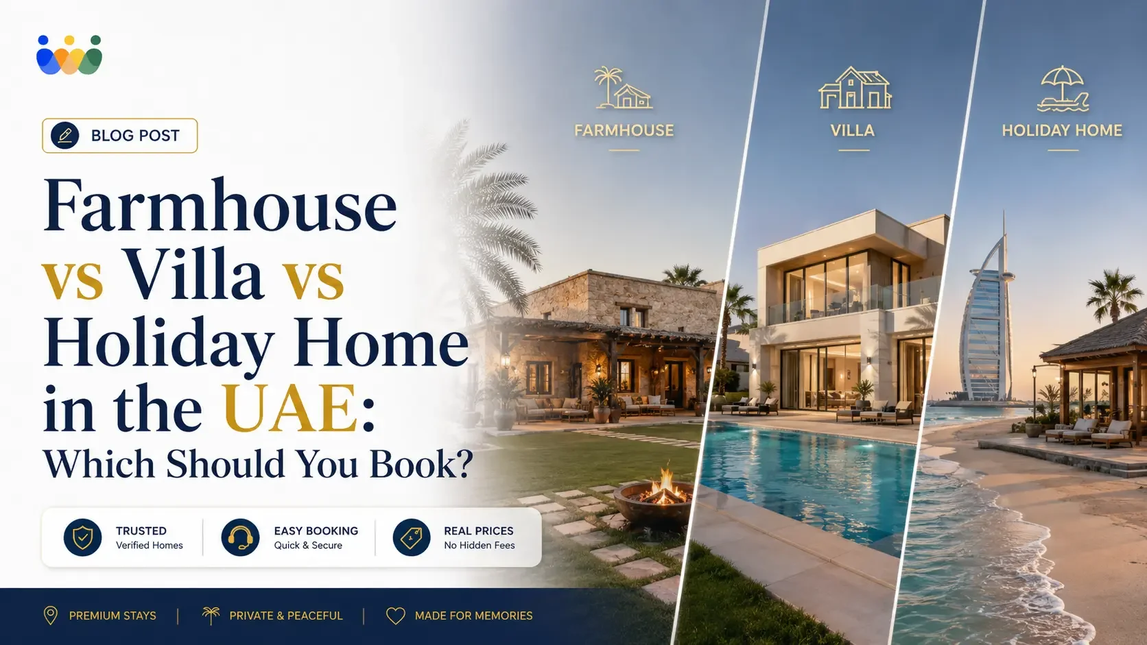 Farmhouse vs Villa vs Holiday Home in the UAE: Which Should You Book?