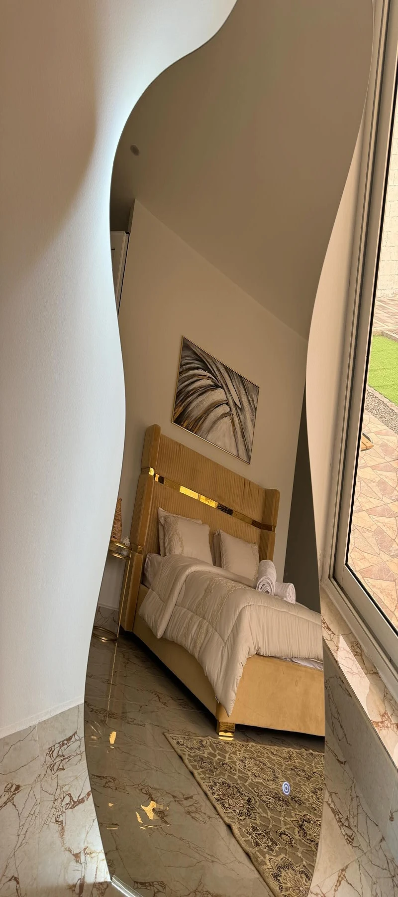 Cozy bedroom With Countryside View